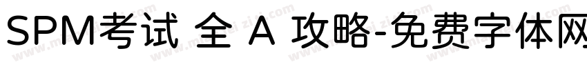 SPM考试 全 A 攻略字体转换